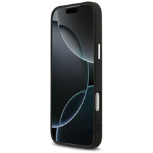 Заредете изображение във визуализатора на галерията – GUESS case for IPHONE 17 Pro compatible with MagSafe GUHMP17LPSDTSCMK (PU W/ Triangle Logo) black
