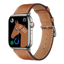 Заредете изображение във визуализатора на галерията – FORCELL F-DESIGN FA20 eco leather strap for APPLE Watch 38 / 40 / 41 mm brown
