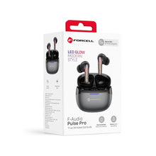 Заредете изображение във визуализатора на галерията – Forcell F-Audio Pulse Pro ANC + ENC Wireless In-Ear TWS Earbuds black
