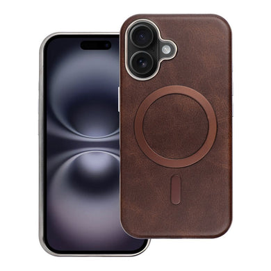 GENTLEMAN MAG COVER Case compatible with MagSafe for IPHONE 16e (SE 4 2025) brown