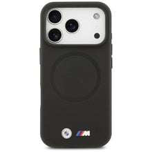 Заредете изображение във визуализатора на галерията – BMW case for IPHONE 17 Pro Max compatible with MagSafe BMHMP17X25PFWSMK (PU FW Metal Logo) black
