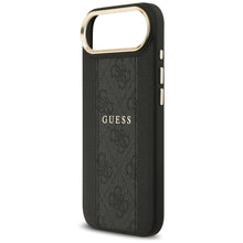 Заредете изображение във визуализатора на галерията – GUESS case for IPHONE 17 Air compatible with MagSafe GUHMP17MPG4SEMCK (PU W/ 4G Stripe) black
