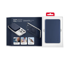 Заредете изображение във визуализатора на галерията – Powerbank compatible with MagSafe Forcell F-Energy Slim F5K9 QC4.0 PD3.0 15W 5000 mAh navy blue
