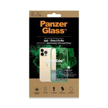 Заредете изображение във визуализатора на галерията – PanzerGlass ClearCase Antibacterial Military Grade Certified Case for iPhone 13 Pro Max - Transparent Green
