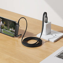 Заредете изображение във визуализатора на галерията – Cable with bracket USB C to USB C PD 60W Hoco 1,2 m U150 Exquisite black
