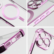 Заредете изображение във визуализатора на галерията – Case ANTISHOCK ELECTRO for IPHONE 17 Pro Max compatible with MagSafe pink
