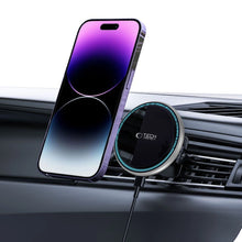Заредете изображение във визуализатора на галерията – Tech-Protect A2 car phone holder with MagSafe 15W inductive charger for air vent - black
