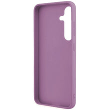 Заредете изображение във визуализатора на галерията – Guess Glitter Script case for Samsung Galaxy S24+ - purple
