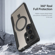 Заредете изображение във визуализатора на галерията – Dux Ducis Skin X Pro case with flap and magnetic ring for Samsung S24 Ultra - black
