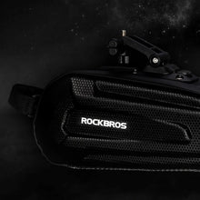 Заредете изображение във визуализатора на галерията – Rockbros B69 bicycle saddle bag 1.7l with easy release system - black
