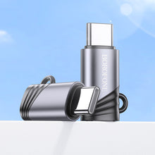 Заредете изображение във визуализатора на галерията – Borofone Adapter BV20 - Lightning female to Type C male - black
