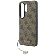 Заредете изображение във визуализатора на галерията – GUESS case for SAMSUNG S26 Ultra GUHMS26LGF4GBR (PU 4G Classic Logo with Charm) brown
