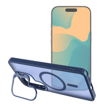 Заредете изображение във визуализатора на галерията – Case for Samsung A37 Forcell F-Protect Shadow Stand Premium compatible with MagSafe navy blue
