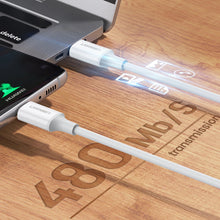 Заредете изображение във визуализатора на галерията – Ugreen US264 60519 USB-C / USB-C PD QC AFC cable 1.5m - white
