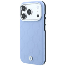 Заредете изображение във визуализатора на галерията – BMW case for IPHONE 18 Pro/17 Pro compatible with MagSafe (Sign Deboss Quilted W/ Metal Logo) blue
