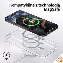 Заредете изображение във визуализатора на галерията – PanzerGlass HardCase with MagSafe with D3O and Military Grade Certified for iPhone 15 Pro Max - Transparent
