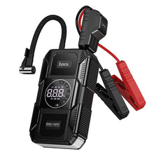 Заредете изображение във визуализатора на галерията – Powerbank 8000 mAh 2,4A 18W with a car jump-start function and air pump Hoco QS6 black
