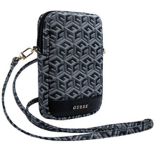 Заредете изображение във визуализатора на галерията – Guess Zip GCube Bottom Stripe phone bag - black

