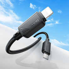Заредете изображение във визуализатора на галерията – HOCO cable Type C to Lightning PD 27W X113 1 m black
