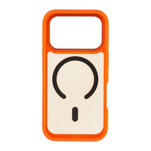 Заредете изображение във визуализатора на галерията – Case for iPhone 18 Pro / 17 Pro Forcell F-Protect Smoke Hybrid Premium compatible with MagSafe orange
