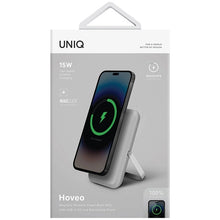 Заредете изображение във визуализатора на галерията – Powerbank Uniq Hoveo magnetic 5000mAh USB-C 20W PD - gray
