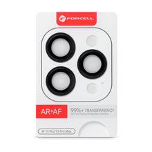 Заредете изображение във визуализатора на галерията – Forcell Premium Camera Lens Tempered Glass - for iPhone 15 Pro / 15 Pro Max Black Titanium

