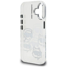 Заредете изображение във визуализатора на галерията – KARL LAGERFELD case for IPHONE 16 KLHCP16SHMCHKCT (IML Multi K&amp;C Head Pattern)
