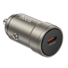 Заредете изображение във визуализатора на галерията – HOCO car charger Type C PD QC 30W Z57 metal gray
