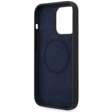 Заредете изображение във визуализатора на галерията – Mercedes Silicone Stars Pattern MagSafe case for iPhone 15 Pro - black
