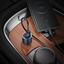 Заредете изображение във визуализатора на галерията – HOCO car charger USB A + Type C PD QC3.0 48W Z60 black
