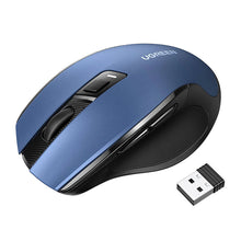 Заредете изображение във визуализатора на галерията – Ugreen MU006 optical wireless USB mouse 2.4GHz 4000 DPI - blue
