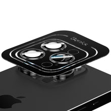 Заредете изображение във визуализатора на галерията – Benks Tempered glass Glass Warrior Lens Protector on camera for Iphone 15 Pro/15 Pro Max (lens 3 pieces) blue
