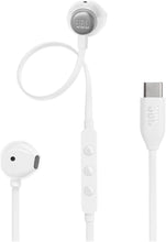 Заредете изображение във визуализатора на галерията – Wire earphones USB C JBL 305C white
