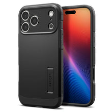 Заредете изображение във визуализатора на галерията – SPIGEN case TOUGH ARMOR MAG compatible with MagSafe for IPHONE 17 Pro black
