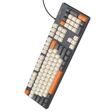 Заредете изображение във визуализатора на галерията – Wired keyboard QWERTY Hoco GM61 tri-color (white, grey, orange)
