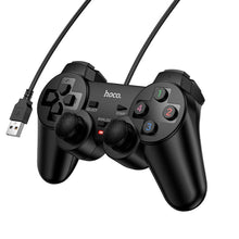 Заредете изображение във визуализатора на галерията – Wire gamepad Hoco for PC Fast Link GA3 black
