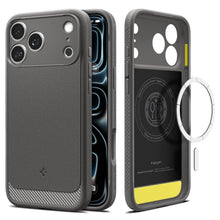 Заредете изображение във визуализатора на галерията – SPIGEN case RUGGED ARMOR compatible with MagSafe for IPHONE 18 Pro Max / 17 Pro Max grey
