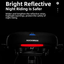 Заредете изображение във визуализатора на галерията – Rockbros AQ-6090B bicycle saddle - black and blue
