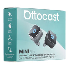 Заредете изображение във визуализатора на галерията – Wireless car adapter OTTOCAST Mini Cube T2 silver
