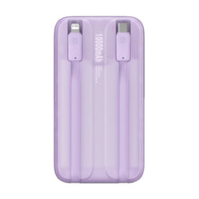 Заредете изображение във визуализатора на галерията – Baseus Comet Series powerbank with display 10000mAh 22.5W - purple + USB-A / USB-C cable
