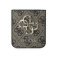 Заредете изображение във визуализатора на галерията – GUESS case for SAMSUNG Z Flip 6 GUHCZF64GMGBR (PU 4G Leather Metal Logo) brown
