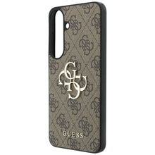 Заредете изображение във визуализатора на галерията – GUESS case for SAMSUNG S26 FE (Leather 4G Metal Logo) brown
