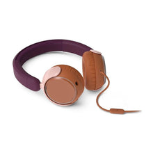 Заредете изображение във визуализатора на галерията – Wired headphones Jack 3,5 mm Philips for children TAK2000MP/00 purple magenta
