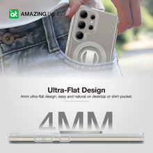 Заредете изображение във визуализатора на галерията – Amazing Thing Minimal Magsafe Grip Ring Case S24UMRMINCL for Samsung Galaxy S24 Ultra transparent

