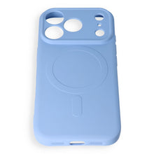 Заредете изображение във визуализатора на галерията – Case for iPhone 18 Pro / 17 Pro Silicone Mag Cover compatible with MagSafe (camera protection) light blue
