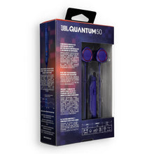 Заредете изображение във визуализатора на галерията – Wired earphones Jack 3,5 mm JBL Quantum 50 blue 

