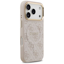 Заредете изображение във визуализатора на галерията – GUESS case for IPHONE 17 Pro compatible with MagSafe GUHMP17LP4MSEGCP (PU 4G W/ Classic) pink
