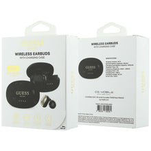 Заредете изображение във визуализатора на галерията – Wireless earphones OWS Guess Metalic Finish Electropated Parts Classic Logo black
