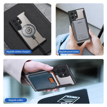 Заредете изображение във визуализатора на галерията – Dux Ducis Skin X Pro case with flap and magnetic ring for Samsung S24 Ultra - black
