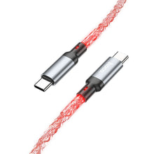 Заредете изображение във визуализатора на галерията – HOCO cable Type C to Type C 3A 60W U112 1 m gray
